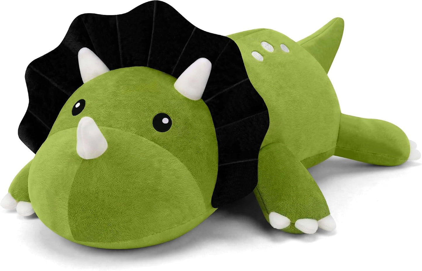 Weighted Stuffed Animals Triceratops, Dinosaur Plush with Weighted Beads, Cute Triceratops Dinosaur Stuffed Animals Pillow Gifts for Adults Kids Boys Girls