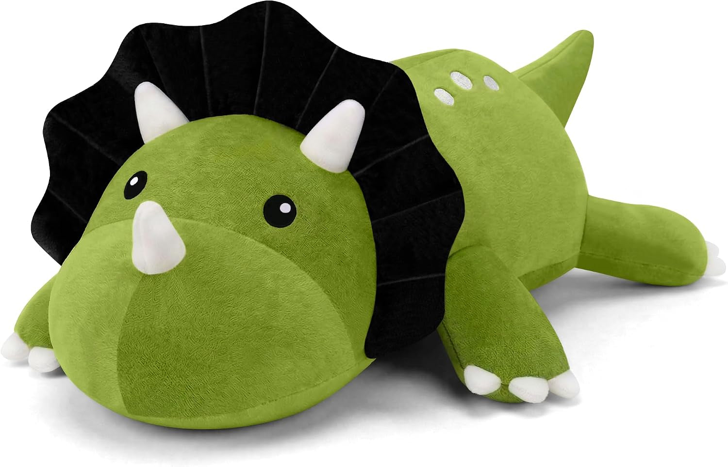 Weighted Stuffed Animals Triceratops, Dinosaur Plush with Weighted Beads, Cute Triceratops Dinosaur Stuffed Animals Pillow Gifts for Adults Kids Boys Girls