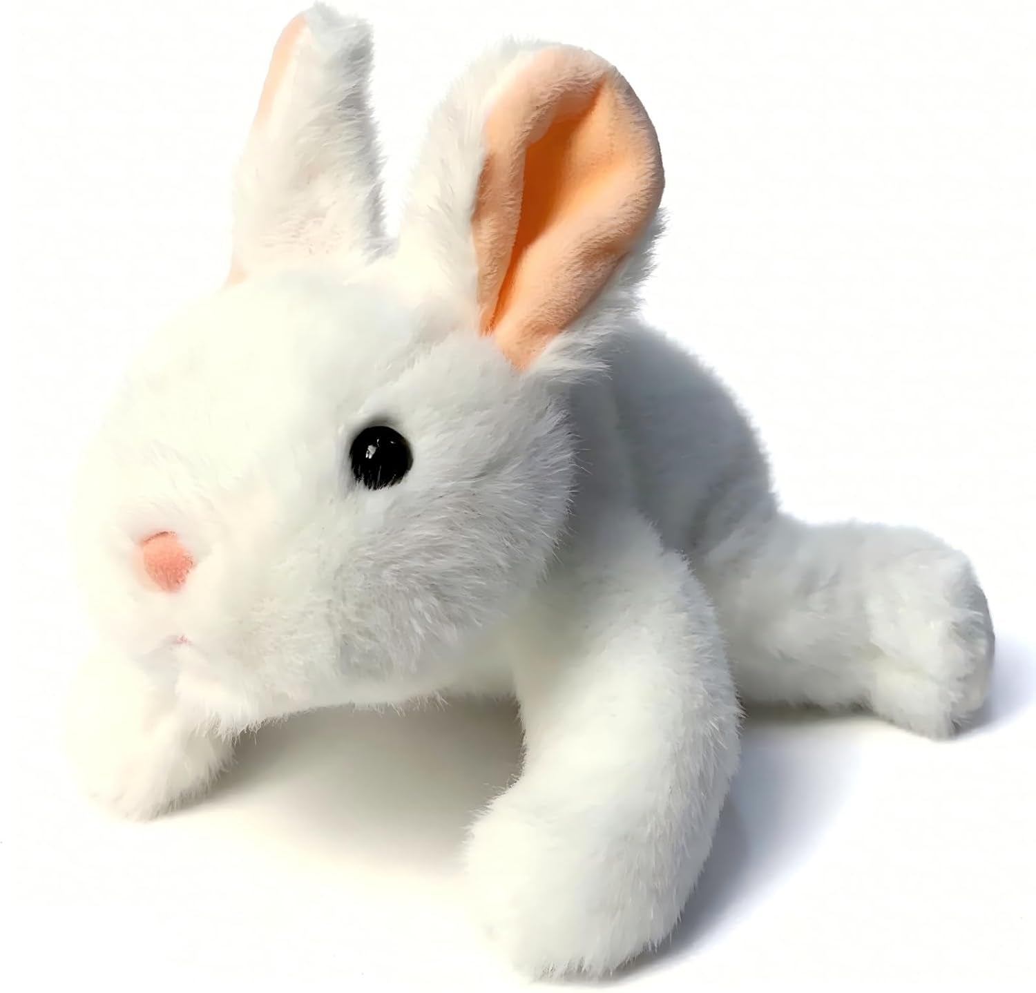 Bunny Stuffed Animal Cute White Bunny Plush 6.5” Soft Small Rabbit Plush Toy Gifts for Kids Boys Girls (White Bunny)