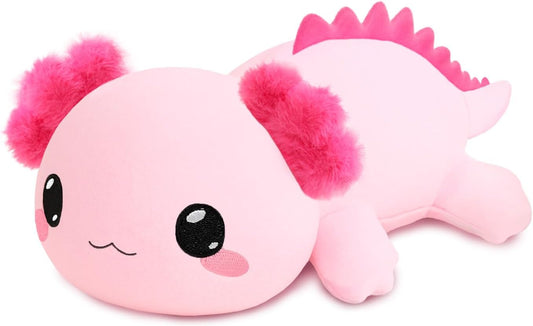 Weighted Stuffed Animals, Axolotl Stuffed Animal with Weighted Beads, Cute Plush Toy Pillow Gifts for Adults Kids Boys Girls